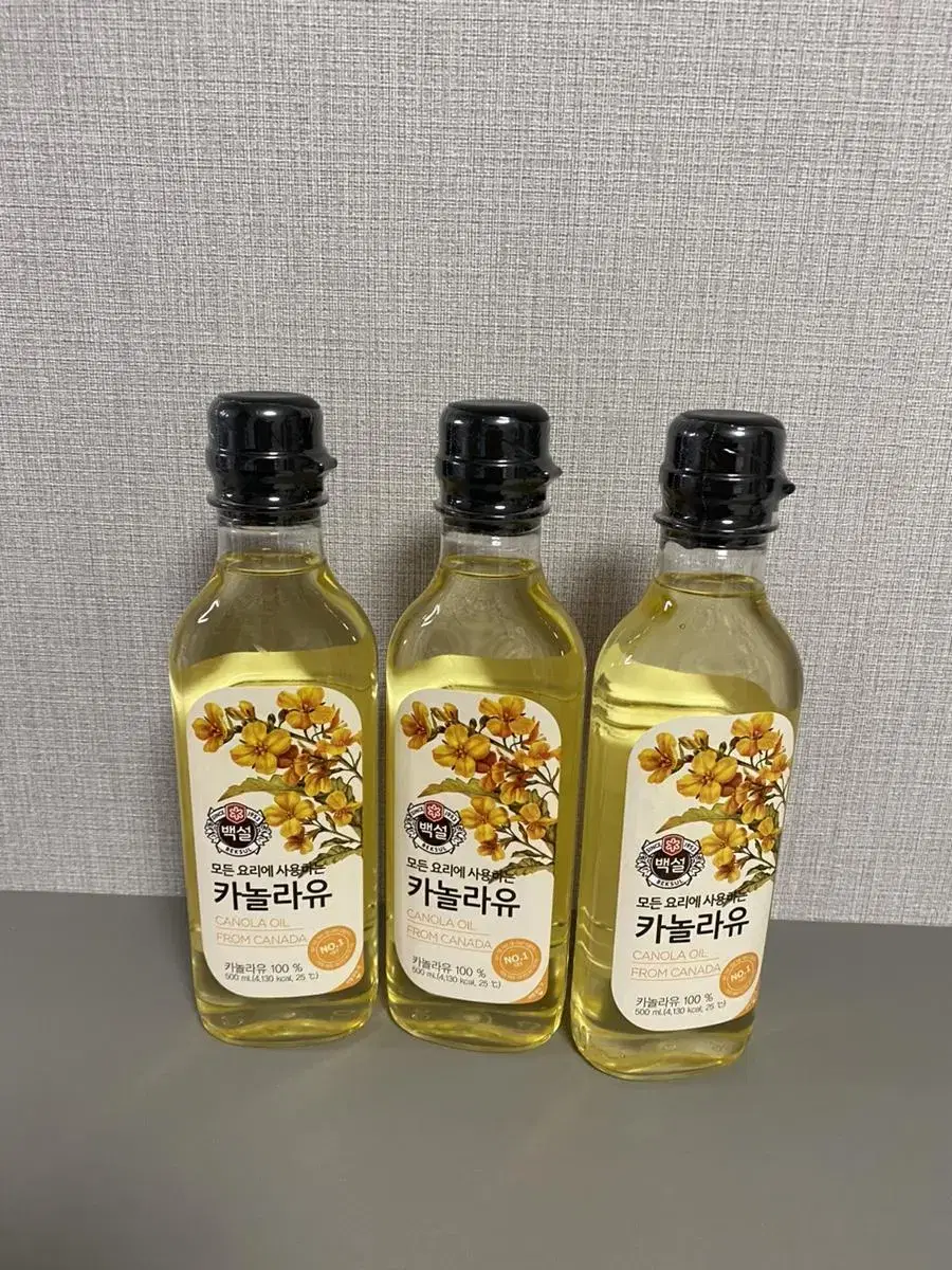 카놀라유 500ml 3병 일괄